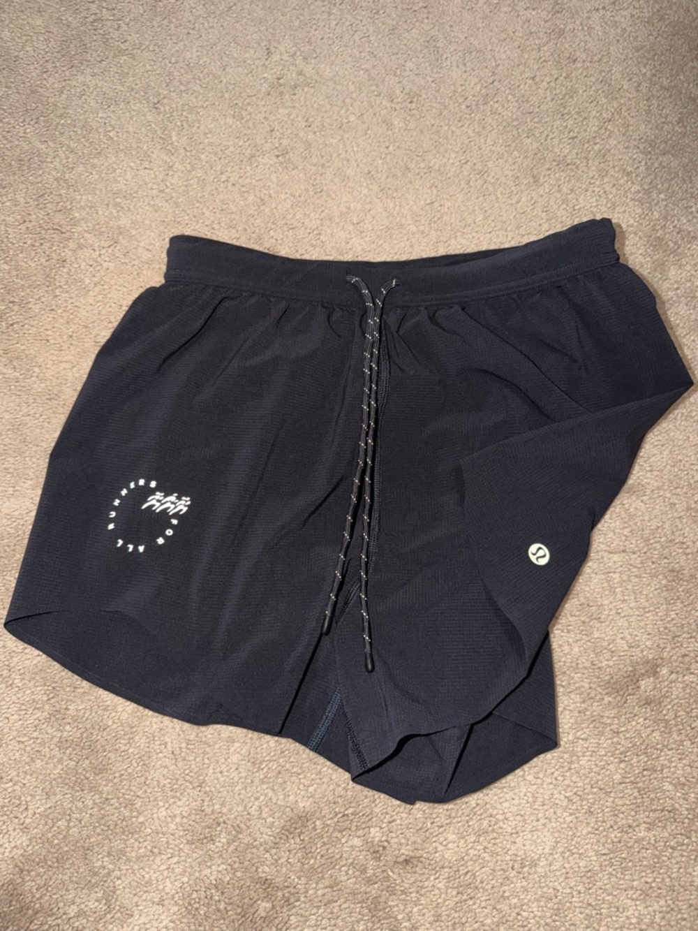 Lululemon Black Athletic Shorts with Built-in Shorts